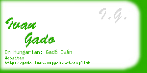 ivan gado business card